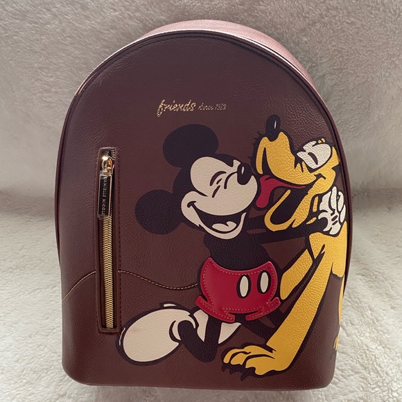 Danielle Nicole Brown Backpack with Mickey and Pluto Design - Picture 5 of 10